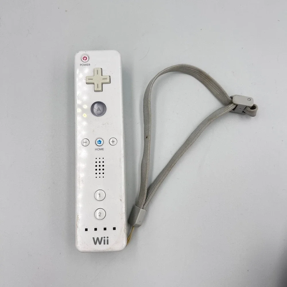 Nintendo Wii Remote Controller RVL-003 White Wireless Motion Gaming Wand Strap